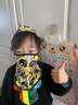 KKN兒童冬季保暖頭套內搭防風(fēng)保暖面罩護頸一體滑雪騎行透氣護臉擋風(fēng) 黃色-薄款 曬單實(shí)拍圖