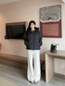 森馬（Semir）輕松|羽絨服女冬90絨子三防花苞帽插肩袖2025面包服109725113028 曬單實(shí)拍圖