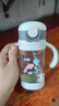 ANDYBABY兒童水杯吸管式奶瓶嬰兒鴨嘴喝水喝奶大童學(xué)飲杯ppsu1歲一2手3柄 【防噴款】綠色 330ml 吸嘴*2+直管+背帶 曬單實(shí)拍圖