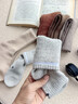 北極絨5雙裝羊毛襪子女秋冬季加絨加厚保暖雪地羊絨中長(cháng)筒地板毛圈棉襪 曬單實(shí)拍圖