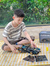 le高難度積木賽車(chē)蘭博基尼跑車(chē)模型拼裝玩具遙控汽車(chē)兒童生日禮物 蘭博基尼-黑金V12-豪華版-燈光遙控 6-7-8-9-10-12-15歲男孩生日禮物女 曬單實(shí)拍圖