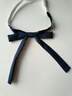 皓梵潔jk領(lǐng)結女蝴蝶結校園領(lǐng)帶藍色小長(cháng)柄學(xué)生襯衫細長(cháng)配飾懶人領(lǐng)花繩結 藏青色 小長(cháng)柄蝴蝶結 曬單實(shí)拍圖