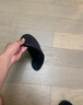 京東京造【抗菌皮紋拖】eva軟彈家居防臭浴室新款拖鞋男士 黑色 40-41 曬單實(shí)拍圖