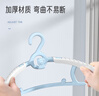 兒童衣架嬰兒寶寶專(zhuān)用衣架小孩新生兒晾衣架伸縮掛衣神器高品質(zhì) 小熊衣架10個(gè)【顏色隨機】 曬單實(shí)拍圖