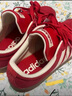 adidas「T頭鞋」VL COURT復古休閑板鞋德訓鞋男女阿迪達斯輕運動(dòng) 淺猩紅/暖香草色/黃色   36.5 曬單實(shí)拍圖