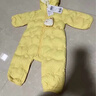 巴拉巴拉童裝嬰兒連體衣輕薄羽絨服寶寶衣服2025冬裝抱衣爬服男童女童萌趣 黃色雪人-白鴨絨 80 cm-充絨量41g 曬單實(shí)拍圖