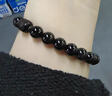 君念玉黑曜石小葉紫檀手串男女好運佛珠文玩手鏈本命年禮物情侶串珠飾品 男款（10mm珠徑） 曬單實(shí)拍圖
