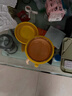 皇寵大眼萌寶寶輔食碗 兒童注水保溫碗吸盤(pán)碗 PPSU雙內膽碗克洛黃 曬單實(shí)拍圖