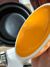 悅炊 PLEASED COOKING陶瓷小砂鍋奶鍋寬口煮泡面鍋無(wú)涂層嬰兒輔食鍋小燉煲3年燒裂換新 黑鍋橙蓋 1.2L 曬單實(shí)拍圖