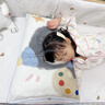 MOEDOOBIE兒童枕頭套純棉雙層紗a類(lèi)可水洗學(xué)生午睡幼兒園寶寶嬰兒枕頭套罩 企鵝小畫(huà)家 全棉紗布枕套一只裝 單只 40cm*60cm 曬單實(shí)拍圖