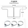 曇蓓漫宿舍上鋪防摔欄桿上鋪護欄2025新款防墜落大學(xué)生宿舍神器寢室女床 宿舍上鋪防摔神器 （配1大2小喉箍和2條扎帶） 曬單實(shí)拍圖