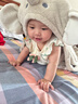babylove嬰幼兒連體衣秋冬薄夾棉寶寶哈衣百搭外出服輕薄保暖棉服摩卡白棕 摩卡白棕 90cm 曬單實(shí)拍圖