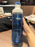 哈爾斯塑料杯tritan材質(zhì)運動(dòng)水杯戶(hù)外水杯雙層隔熱590ml容量老品清倉 海之藍(雙層防燙） 590ml 曬單實(shí)拍圖