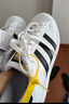 阿迪達斯adidas三葉草貝殼頭SUPERSTAR男女休閑鞋EG4958 40碼 曬單實(shí)拍圖