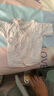 全棉時代新生嬰兒睡衣滿月寶寶和尚服連體衣服嬰幼兒和袍 粉+潛 59碼 曬單實拍圖