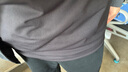蕉下（beneunder）長(cháng)袖T恤男士衛衣氣絨服保暖打底衫圓領(lǐng)寬松舒適CL010漫暮黑L 曬單實(shí)拍圖
