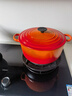 酷彩（Le Creuset）法國進(jìn)口琺瑯鑄鐵鍋湯鍋燜燉煮鍋電磁爐燃氣爐通用26cm圓形鍋桔色 曬單實(shí)拍圖