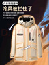 鴨鴨（YAYA）王一博同款羽絨服女2025冬季最新款沖鋒外套保暖潮流工裝男女同款 燕麥色 L 【建議120-135斤】 曬單實(shí)拍圖