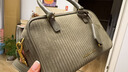 CHARLES&KEITH25冬新品復古絨面波士頓包保齡球包CK2-30151589-1 Deep Olive深橄欖色 S 曬單實拍圖