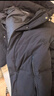 波司登（BOSIDENG）冬季羽絨服男女情侶款長款連帽新國標90絨運動時尚外套 黑色8056 M 165/88A體重約120-140斤 曬單實拍圖