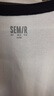 森馬（Semir）長(cháng)袖T恤女短款撞色打底衫簡(jiǎn)約風(fēng)秋季假兩件修身衣服101524101005 曬單實(shí)拍圖