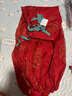 重回漢唐婉君原創(chuàng)新中式套裝日?？纱└牧紳h服女款夏季 故宮紅松緊燈籠褲/預售45天 M 160 曬單實拍圖