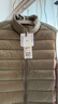 優(yōu)衣庫男裝高級輕型羽絨背心/休閑羽絨馬甲472294 34 駝色 M /170/92A 曬單實(shí)拍圖