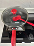 特福（Tefal）炒鍋家用不粘鍋平底炒鍋28cm炒鍋電磁爐燃氣灶通用有鈦 曬單實(shí)拍圖