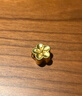 中銀鑫行桃花轉運珠吊墜足金999黃金項鏈掛墜硬金DIY手串送女友禮物 桃花吊墜（克重多退少補） 約0.8g 曬單實(shí)拍圖