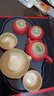 萬(wàn)仟堂（Edenus）茶具高檔 功夫茶具套裝 陶瓷水果茶具柿子茶壺茶盤(pán)茶杯 事事如意 曬單實(shí)拍圖