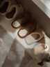 名創(chuàng  )優(yōu)品（MINISO）棉拖鞋男士秋冬新款室內居家用防滑地板拖女 深棕色 42-43 曬單實(shí)拍圖