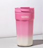 膳魔師（THERMOS）保溫杯400ml男女士?jì)和?16L不銹鋼咖啡保冷水杯子TEME-400S PK 曬單實(shí)拍圖