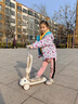 兒童滑板車(chē)三合一可坐可滑1-3-6-12歲小孩男女寶寶滑行車(chē)溜溜車(chē) 恐龍米色悍馬輪推把護欄座椅音樂(lè ) 曬單實(shí)拍圖