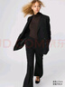 優(yōu)衣庫合作款/女裝HEATTECH EXTRA WARM 混紡高領(lǐng)T恤/長袖478954 478954/07青灰色 S 曬單實拍圖