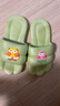 WASSUP UOSNE踩屎感拖鞋女新款室內居家可愛(ài)卡通厚底夏季情侶可外穿防滑涼拖男 綠色腳丫海綿寶寶 38 40-41（適合-39腳 曬單實(shí)拍圖