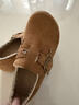 鹿季復古加絨勃肯鞋女2025秋冬季新款懶人一腳蹬休閑配裙子低幫小單鞋 棕色 38 曬單實(shí)拍圖
