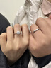中國黃金（CHINA GOLD）唯愛(ài)一生鉑金戒指情侶求婚白金對戒表白結婚紀念日禮物送女友老婆 唯愛(ài)一生鉑金對戒 曬單實(shí)拍圖