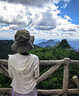 玖慕（JIUMU）女士亞麻漁夫帽太陽帽涼帽夏季遮陽帽戶外遮臉棉帽子男女同款 曬單實(shí)拍圖