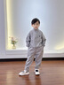 G.DUCKKIDS童裝男寶寶春秋季衛衣套裝2025新款兒童衣服中小童春裝休閑兩件套 熱售灰色立領(lǐng)繡花長(cháng)袖兩件套 90 cm 建議身高80-85cm年齡1-2 曬單實(shí)拍圖