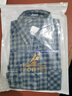 富鋌【100%棉雙面磨毛】秋季男士襯衫男長(cháng)袖保暖格紋軟糯親膚男裝襯衣 曬單實(shí)拍圖