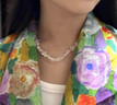 婉如意【去海邊】原創(chuàng  )設計夏日清涼白水晶水滴不規則項鏈 預售 7天發(fā)貨 S 曬單實(shí)拍圖