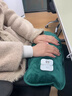 skingcond長(cháng)條熱水袋被窩專(zhuān)用熱敷頸椎腰暖手寶充電款防爆睡覺(jué)暖腳神器 大號超長(cháng)款孔雀綠【暖被窩專(zhuān)用】 曬單實(shí)拍圖