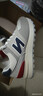 情侶款新百倫同款nb574跑步鞋2025春夏新款戶(hù)外休閑女鞋運動(dòng)男鞋 N574白灰紅 41 曬單實(shí)拍圖