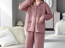 浪莎【24年秋季新品】睡衣女秋冬加厚夾棉女士保暖夾層家居服套裝 曬單實(shí)拍圖