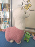 MOONCHILD高端可愛(ài)羊駝公仔仿真毛絨玩具抱枕男生款送閨蜜送女朋友生日禮物 粉紅色 38厘米 曬單實(shí)拍圖