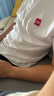 李寧短袖T恤寬松男女款簡(jiǎn)約純色日常圓領(lǐng)運動(dòng)上衣AHSU743 曬單實(shí)拍圖