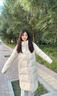 雅鹿時(shí)尚運動(dòng)長(cháng)款羽絨服女2025新款蓄熱加厚中長(cháng)款休閑90鴨絨保暖外套 奶茶色 M 【推薦105-120斤】 曬單實(shí)拍圖