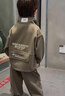 男童加絨兩件套裝2025新款洋氣男寶寶秋冬款運動(dòng)衣服兒童休閑外套 雙兜套裝-軍綠色 100 （建議身高90-100cm） 曬單實(shí)拍圖