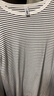 森馬（Semir）[商場(chǎng)同款]長(cháng)袖T恤女緊身簡(jiǎn)約百搭2025新款春圓領(lǐng)打底衫基礎 白藍色調00318 M 160/84A 曬單實(shí)拍圖