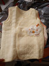 貝瑞加（Babyprints）嬰兒馬甲秋冬加厚保暖背心男女寶寶夾絲家居上衣偏開(kāi)坎肩 黃73 曬單實(shí)拍圖